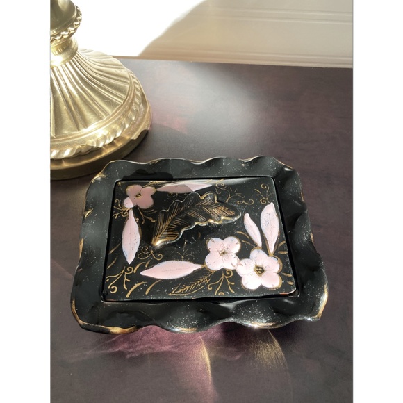 Vintage ceramic Jewelry Box - Cherry Blossom - Picture 3 of 7